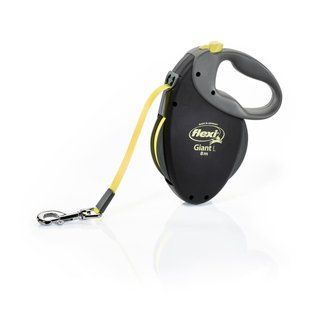 Поводок-рулетка Flexi с лентой Neon Giant L 8 м / до 50 кг, черная 20929 BLACK Flexi фото