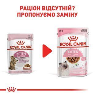 Вологий корм Royal Canin Kitten Sterilised 85 г х 12 для стерилізованих кошенят від 4 до 12 місяців 1071001/П фото