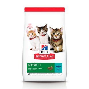 Hill's Science Plan Kitten Tuna 1,5 кг сухой корм для котят с тунцем 604053 фото