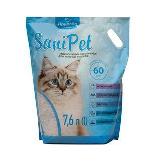 Наповнювач силікагелевий туалету для кішок Природа Sani Pet 7,6 л PR243421_Спеццена фото