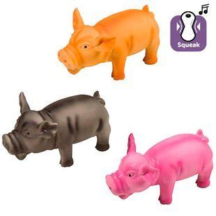 Flamingo Swine игрушка для собак поросенок хрюкающий, латекс 17х7х7 см 510921 фото
