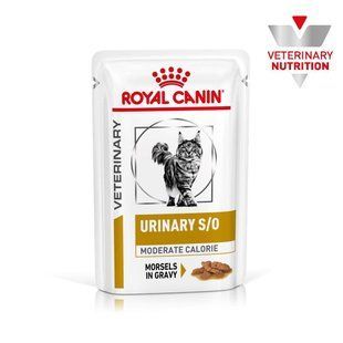 Корм Royal Canin Urinary S/O Moderate Calorie 85 м х 12 шт при сечокам'яної хвороби у котів, шматочки в соусі 40800010/П фото