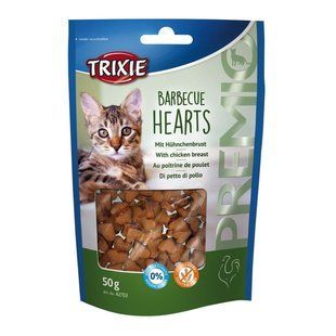 Лакомство для кошек Trixie Premio Barbecue Hearts 50 г (курица) 42703 фото