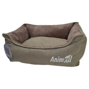 Лежанка AnimAll Nena S VELOURS BEIGE для собак і котів, бежева, 45&times;35&times;16 см 147327 фото
