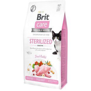 Корм Brit Care Cat Sterilized Sensitive 7 кг для стерилізованих кішок з чутливим травленням 171289/0754 фото