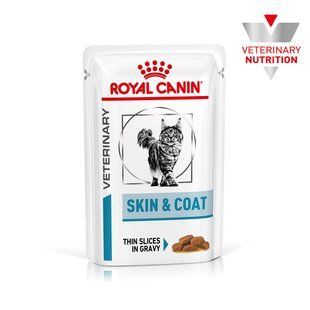 Вологий корм Royal Canin Skin and Coat 85 м х 12 шт при дерматозах і випаданні шерсті у кішок 4092001/П фото