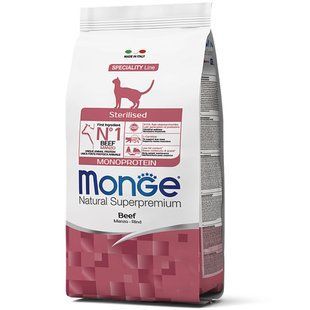 Monge Cat Sterilised з яловичиною 1,5 кг 70005524 фото
