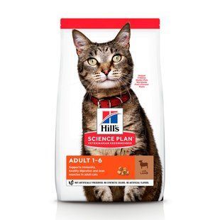 Hill's Science Plan Feline Adult Lamb 1,5 кг сухий корм для дорослих котів з ягням і рисом 604066 фото