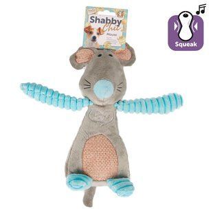 Flamingo Shabby Chic Mouse игрушка для собак, с пищалкой 25х12 см 516001 фото