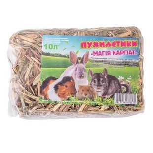 Сіно для гризунів "Пухнастики, Магія Карпат", 10л сено10л фото