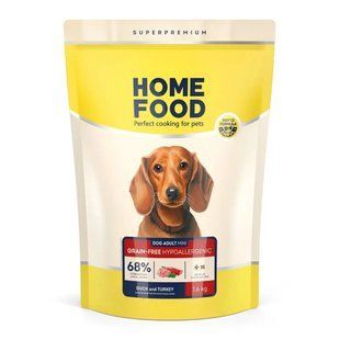Home Food Качка та індичка Grain-free hypoallergenic 1,6 кг Беззерновий гіпоалергенний сухий корм 4820235020934 фото