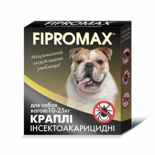 Краплі Fipromax для середніх собак вагою 10-25 кг, 2 піп./уп. НФ-00001693(F-003) фото