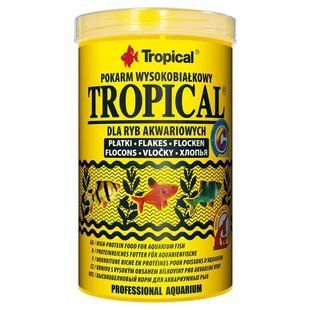 Сухой корм для аквариумных рыб Tropical в хлопьях &laquo;Tropical&raquo; 1 л (для всех аквариумных рыб) 77026 фото