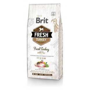 Сухий корм Brit Fresh для дорослих собак, із зайвою вагою, з індичкою та горохом, 12 кг 170995/530793 фото