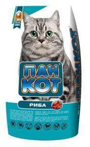 Корм Пан Кот с рыбой 10 кг для здоровья кожи и блестящей шерсти у кошек 40138 фото