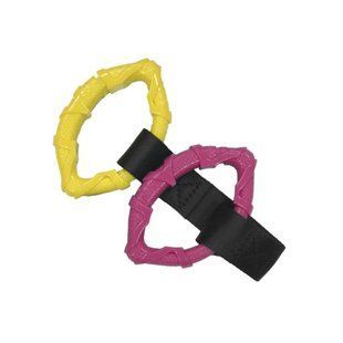 Игрушка для собак Croci Catcher Эспандер, резина, розовый/желтый, 14см C6198303 фото