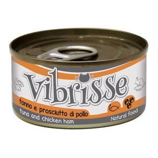 Конcерва для кота Vibrisse тунець/куряча шинка, 70г A1018768 фото