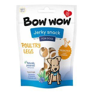 Лакомство для собак "Bow wow" снеки с курицей в виде куриной ножки, 80 гр (15 шт в кор) BW135 фото