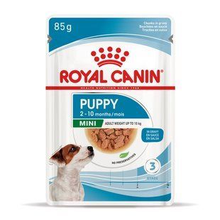 Royal Canin Mini Puppy 85 г х 12 шт влажный корм для щенков мелких пород от 2 до 10 месяцев 10990019/П фото