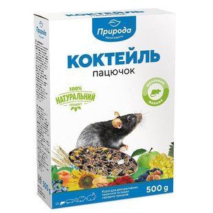Корм для щурів Природа Коктейль Щур 500 г PR740043 КАРТОН фото