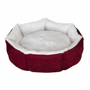 Лежак для тварини Cupcake ,круглий (бордо/сірий) 98 см 35кг XL VR09//3626 фото