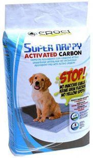 Пеленки Croci Super Nappy для собак с активированным углем, 57&times;54 60шт / уп C6128698вугілля фото
