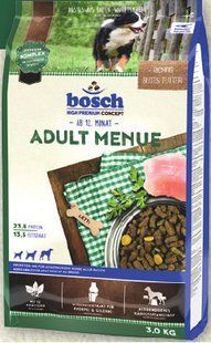 Bosch Adult Menue 15 кг сухий корм для собак із середнім рівнем активності 52180015 фото