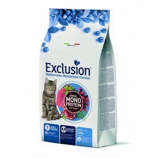 Сухий корм Exclusion Adult Tuna для дорослих котів всіх порід, з тунцем, 1.5 кг 5197 фото