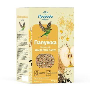 Корм Природа Папужка Енергія 500 г для хвилястих папуг PR241083 фото
