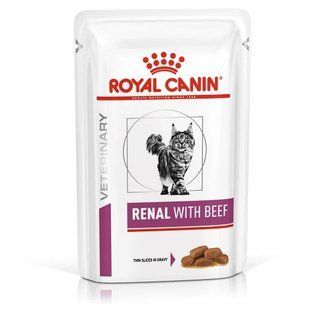 Royal Canin Renal with Beef Wet 85 г х12 - корм з яловичиною для кішок з хронічною нирковою недостатністю 40310010/П фото