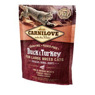 Сухой корм Carnilove Cat Large Breed для кошек больших пород, утка и индейка, 400 г 170195/2775 фото