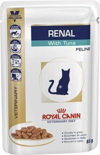 Royal Canin Renal with Tuna Cig Wet 85 г х 12 -корм з тунцем для котів з хронічною нирковою недостатністю 40670019/П фото