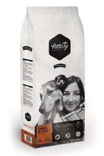 Сухий корм Amity Lamb and Rice 15 кг для собак усіх порід, дієтичний, з ягням і рисом 471LAMB15KG фото