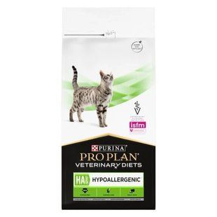 Сухой корм Purina Pro Plan Veterinary Diets Hypoallergenic для кошек при аллергических реакциях, 1.3 кг 12485187 фото
