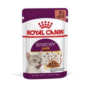 Вологий корм для дорослих котів ROYAL CANIN SENSORY TASTE GRAVY 0.085 кг 1518001/П фото