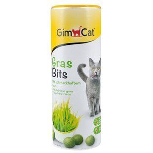 Лакомство GimCat GrasBits для кошек, таблетки с травой, 425 г G-427010/417080 фото