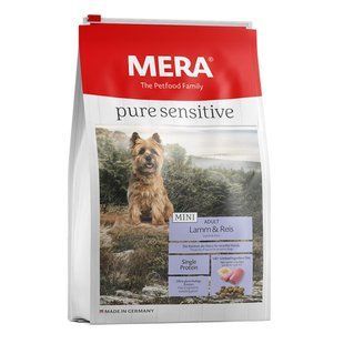 Mera ps Mini Lamm&Reis корм для взрослых собак мелких пород с ягненком и рисом 1кг 057581-7526 фото