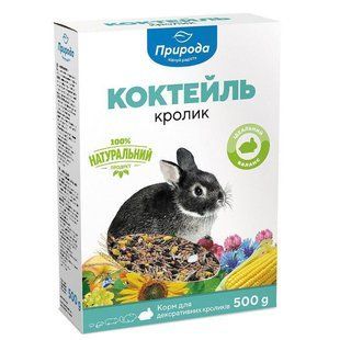 Корм для кроликів Природа Коктейль Кролик 500 г PR740044 КАРТОН фото