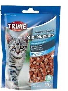 Ласощі для котів Mini Nuggets (тунець, курка, котяча м'ята) 50гр TX-42741 фото