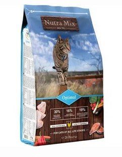 Корм Nutra Mix Optimal 9.07 кг для кошек с рисом, мясом курицы и морепродуктами 150040 фото