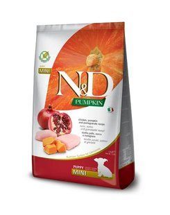 Farmina (Фармина) n&d Grain Free Pumpkin dog Chicken & Pomegranate Puppy Mini 2,5 кг Беззерновой сухой корм 156342 фото