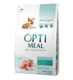 Optimeal Puppies With Turkey 12 кг сухой корм для щенков всех пород с индейкой B1740301 фото