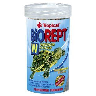 Сухий корм для водоплавних черепах Tropical в паличках &laquo;Biorept W&raquo; 100 мл 11363 фото