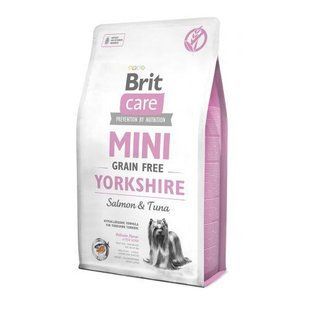Сухой корм Brit Care GF Mini Yorkshire для йоркширских терьеров, с лососем и тунцем, 2 кг 170779 фото