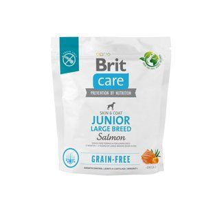 Сухой корм Brit Care Dog Grain-free Junior Large Breed для молодых собак больших пород, беззерновой с лососем, 172199 фото
