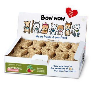 Лакомство для собак "Bow wow" натуральные косточки со свининой и коллагеном box BW640 фото