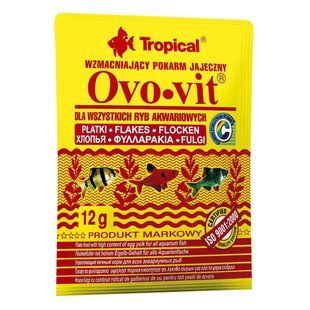 Сухой корм для аквариумных рыб Tropical в хлопьях &laquo;Ovo-Vit&raquo; 12 г (для всех аквариумных рыб) 74431 фото