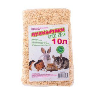 Тирса з дерева для гризунів "Пухнастики", 1кг (10л) опилки1кг фото