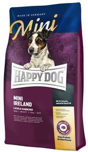 Сухий корм Happy dog Mini Ireland 1 кг для собак мелких пород при линьке, при проблемах с кожей 60112 фото