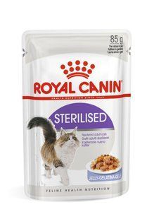 Вологий корм для&nbsp;дорослих стерилізованих котів&nbsp;ROYAL CANIN STERILISED IN JELLY 0.085 кг x 12 шт. 41560010/П фото